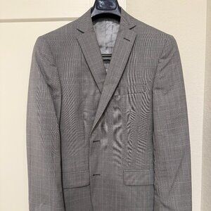 Classic grey suit with modern cut